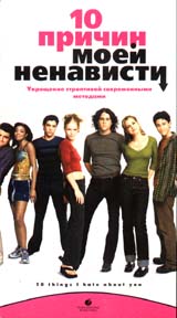 10 причин моей ненависти Формат: VHS Дистрибьютор: ВидеоСервис Dolby Stereo ; Русский Закадровый перевод Лицензионные товары Характеристики видеоносителей 1999 г , 94 мин , США Touchstone Pictures, Buena инфо 4108i.